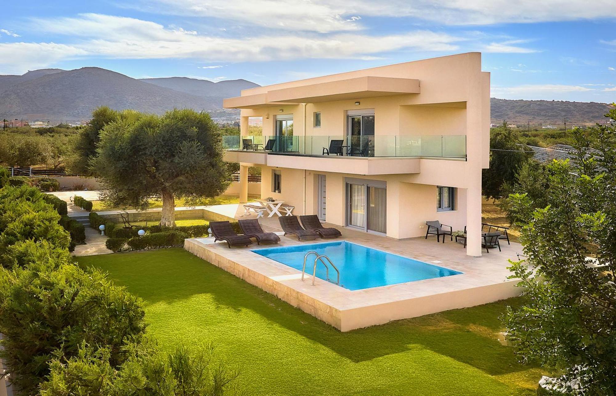 Villa Santa Barbara Hersonisos แอร์ซอนิสซอส ภายนอก รูปภาพ